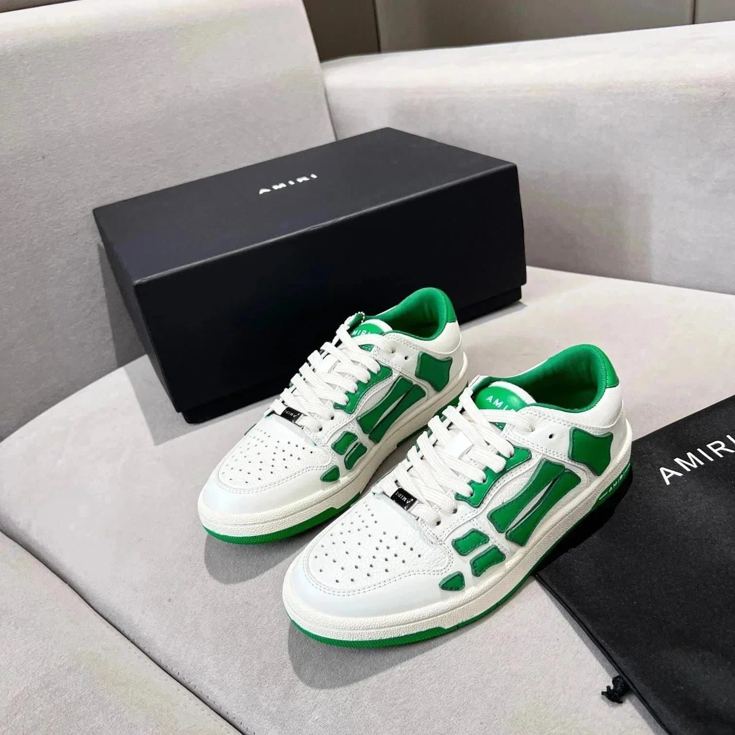 Amiri Bone Sneaker White Green