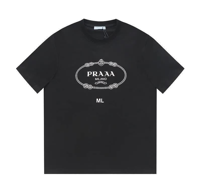 Prada Logo T-Shirt Green Triangle Print — PRDA24