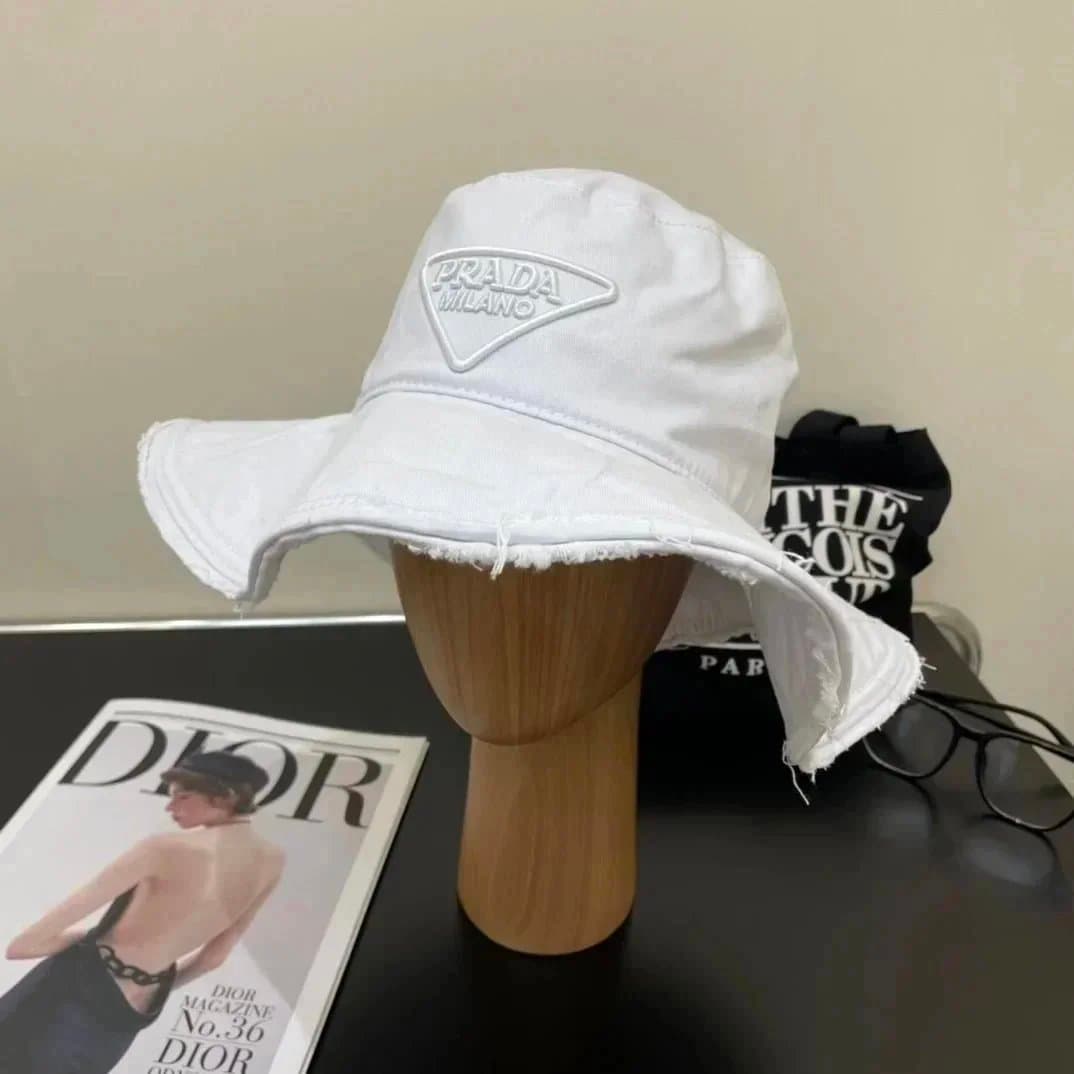 Miu Miu Bucket Hat Embroidered Logo — AL040