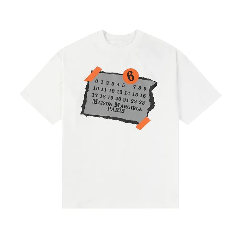 Comme des Garçons Button-Up Shirt Label Print — 863白