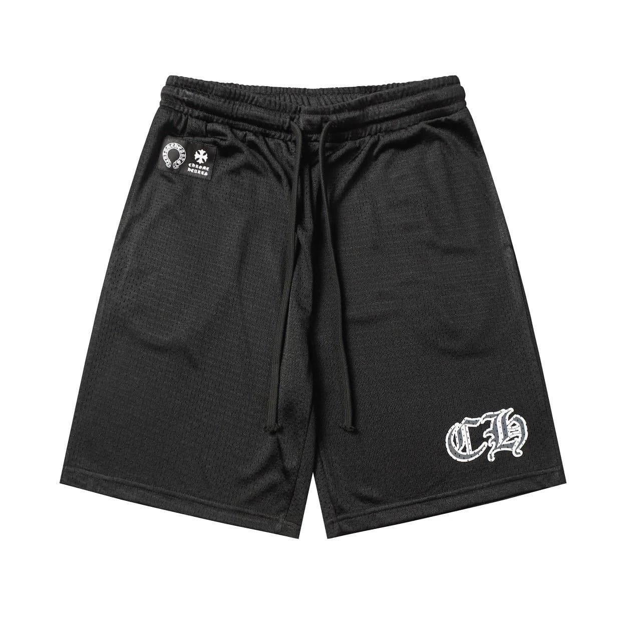 Chrome Hearts Mesh Shorts 99 Team — 黑色短裤