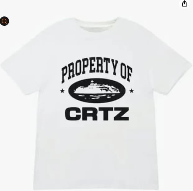 Graphic Tee Corteiz Script — 白色 棉t
