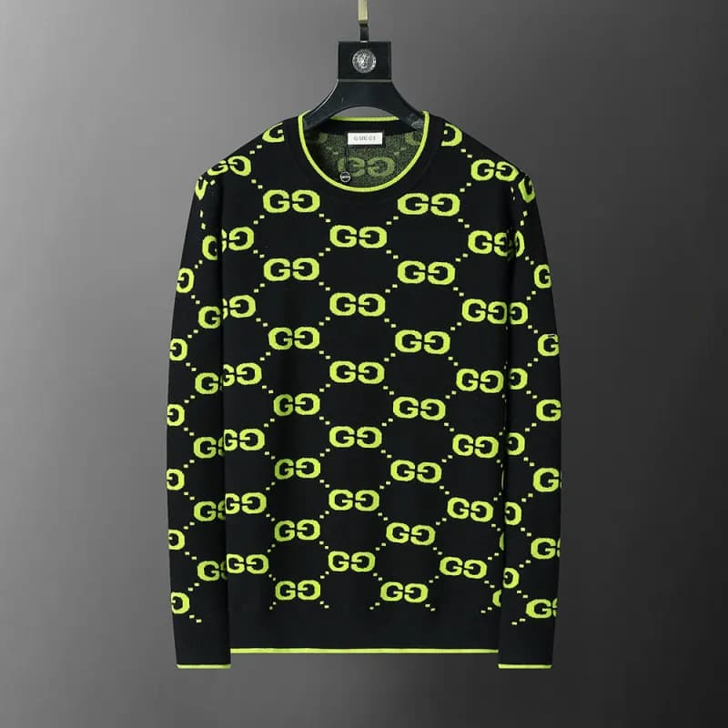 Givenchy Logo Knit Sweater Stripe Logo — 3114 black