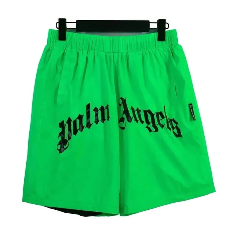 Palm Angels Logo Shorts Gothic Print