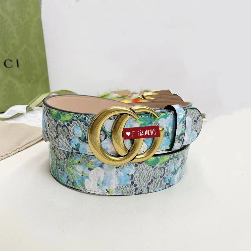 Gucci Horsebit 1955 Belt Floral GG Canvas