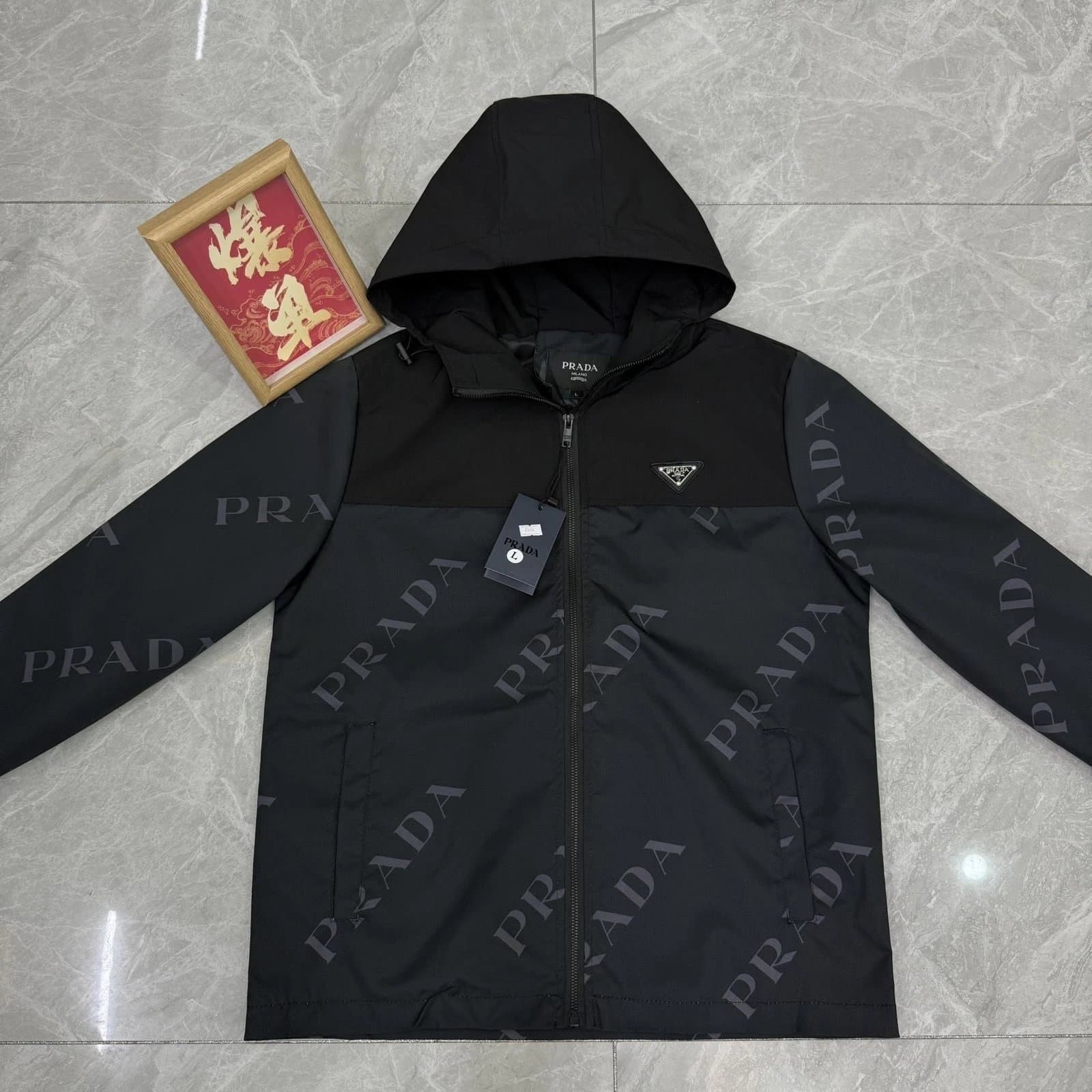 Moncler Hooded Zip-Up Jacket Logo Hood — 28