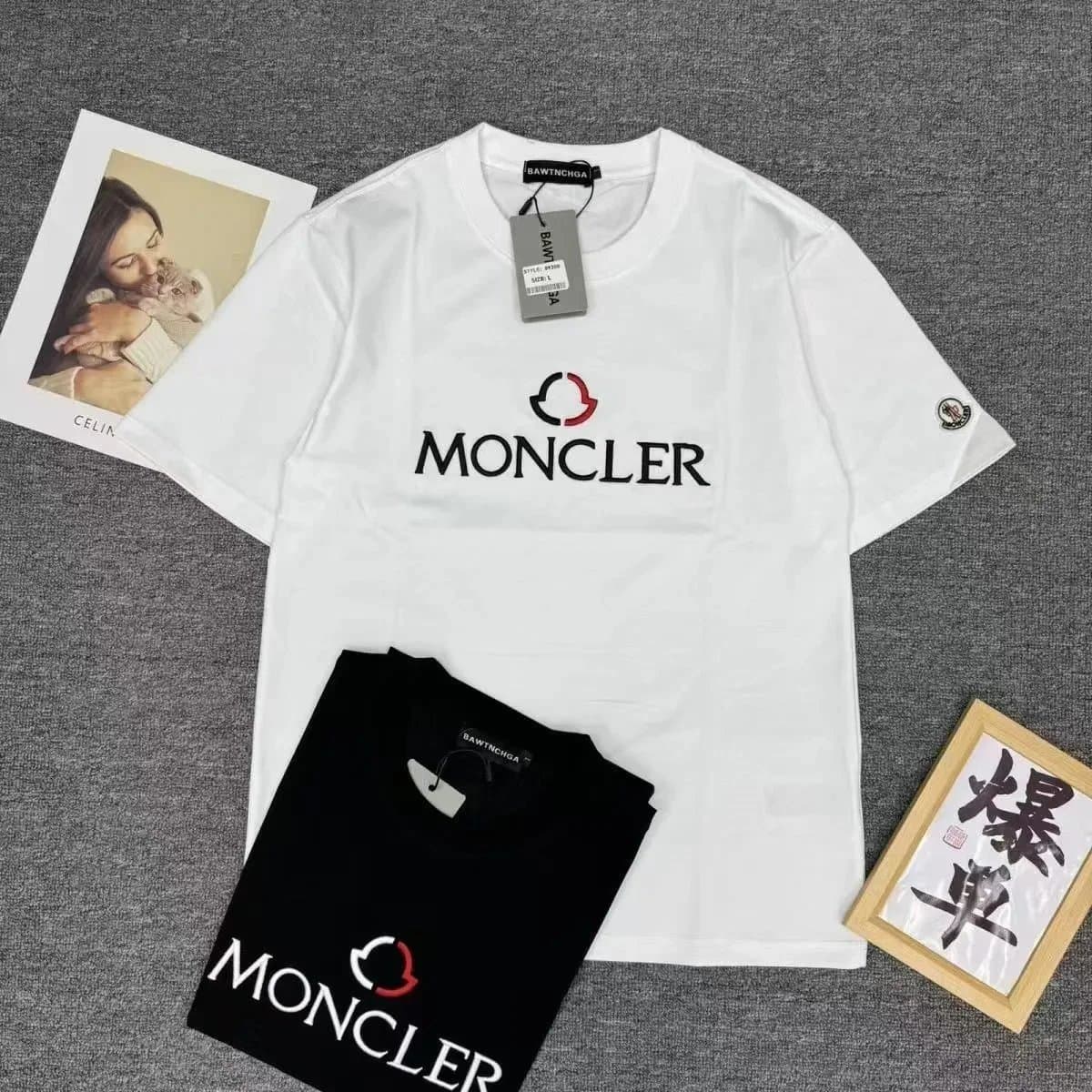 Moncler Logo Patch T-Shirt Heather Grey — cp-25