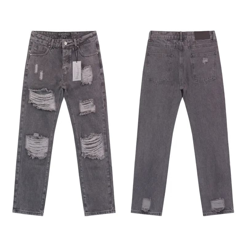 Off-White Distressed Jeans Paint Splatter — 8209烟灰