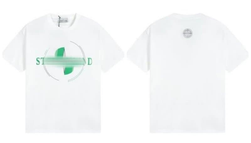 Stone Island T-Shirt Logo Patch — 659白色