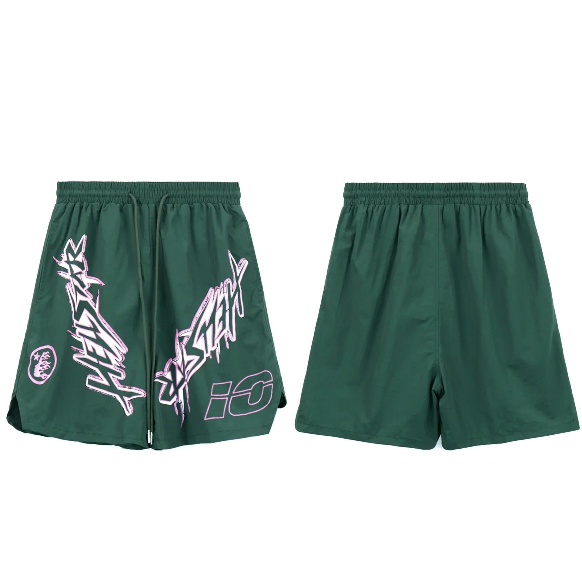 Hellstar Graphic Shorts Graffiti Print