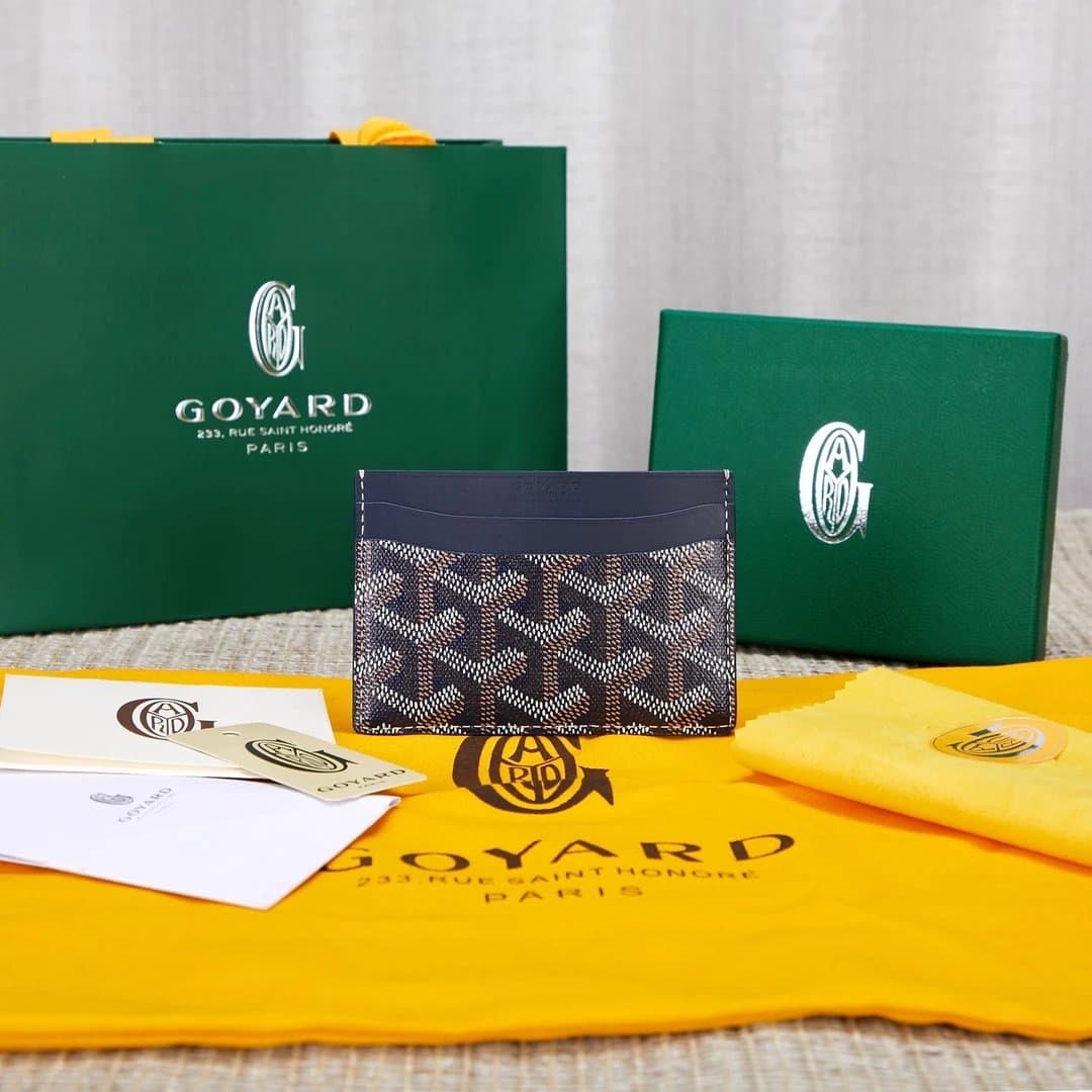 Goyard Card Holder Goyardine Canvas