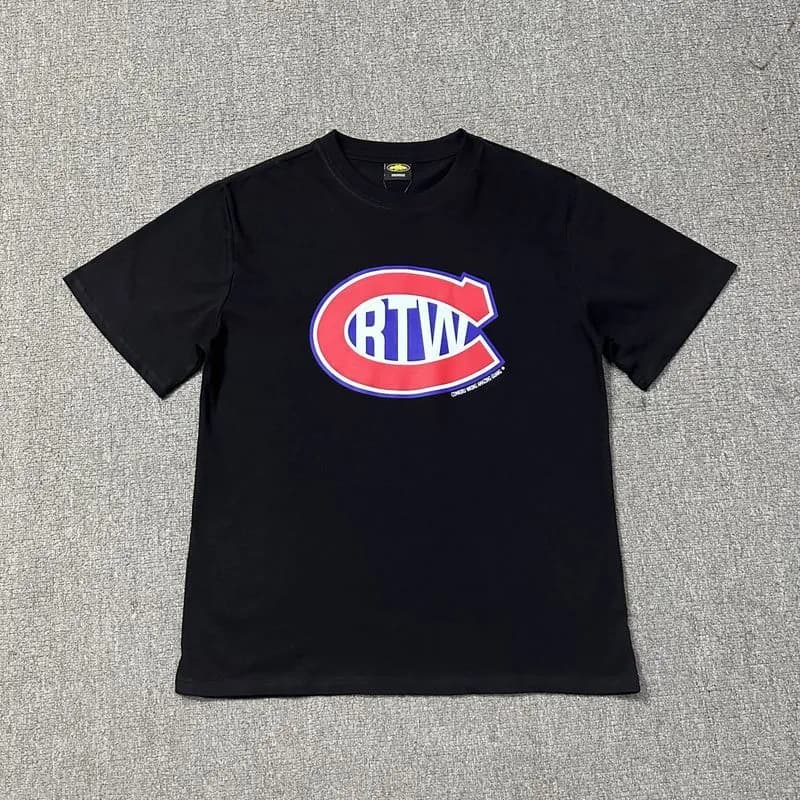 Graphic Tee Corteiz Script Logo — Style 19