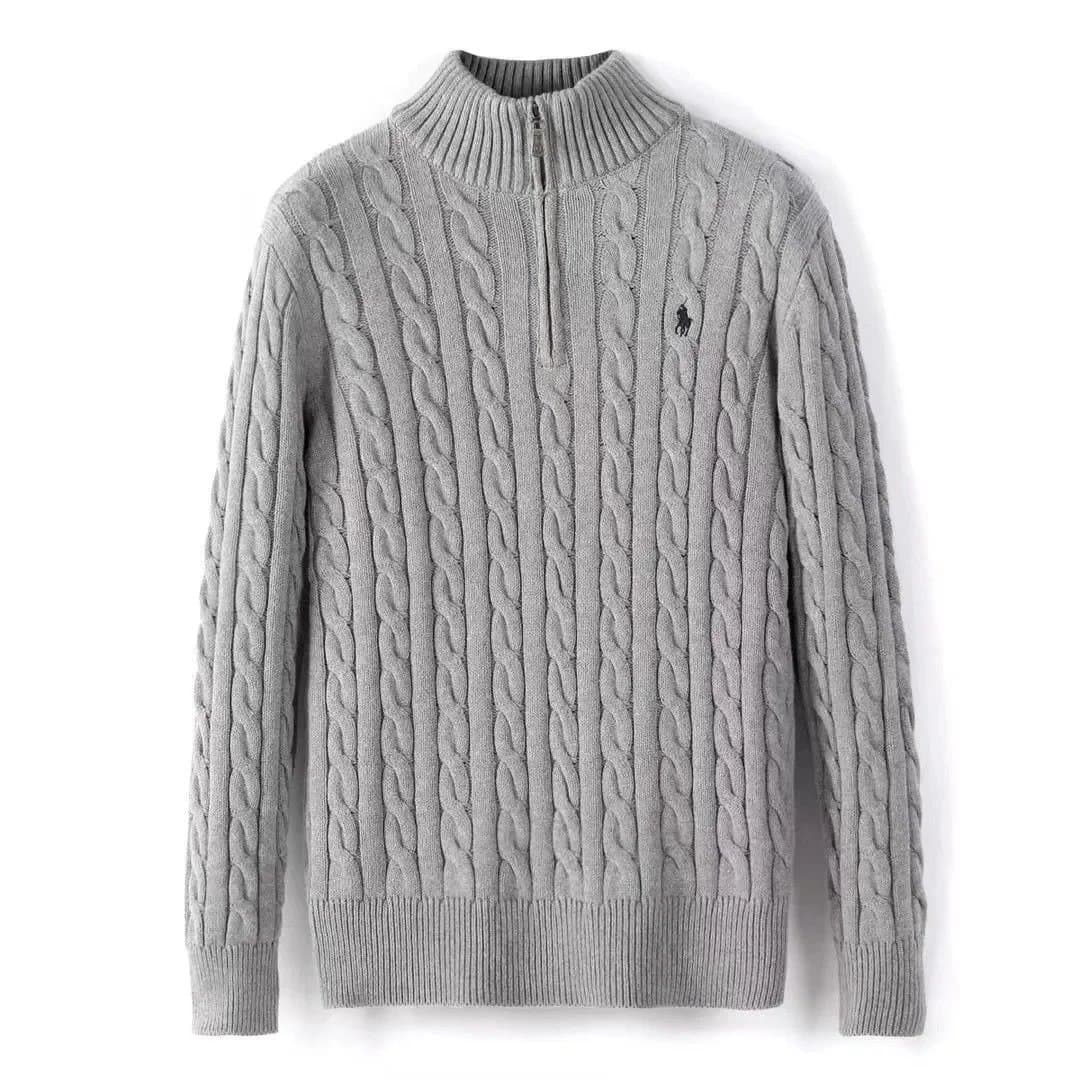 Polo Ralph Lauren Cable Knit Quarter-Zip Sweater Classic Cable