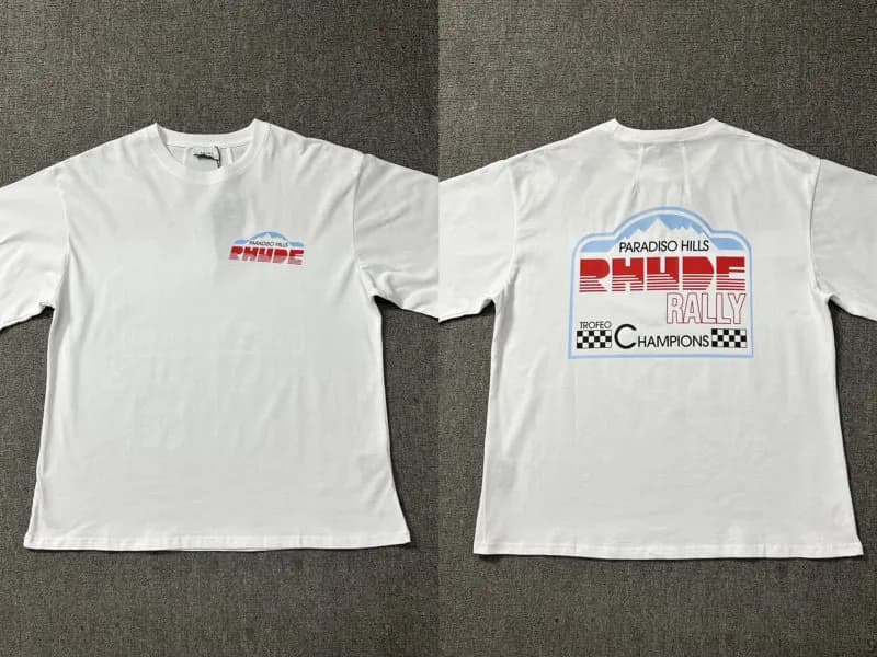 Rhude Script Logo Tee Black/White — 墨绿色 如图所示83 白色