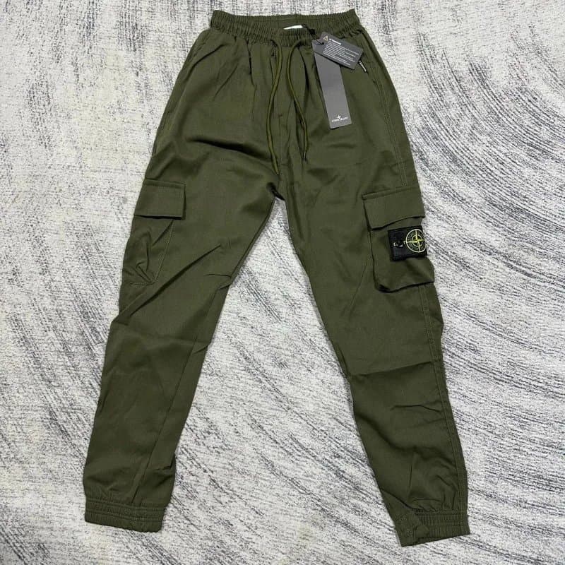 Stone Island Cargo Joggers Olive Green