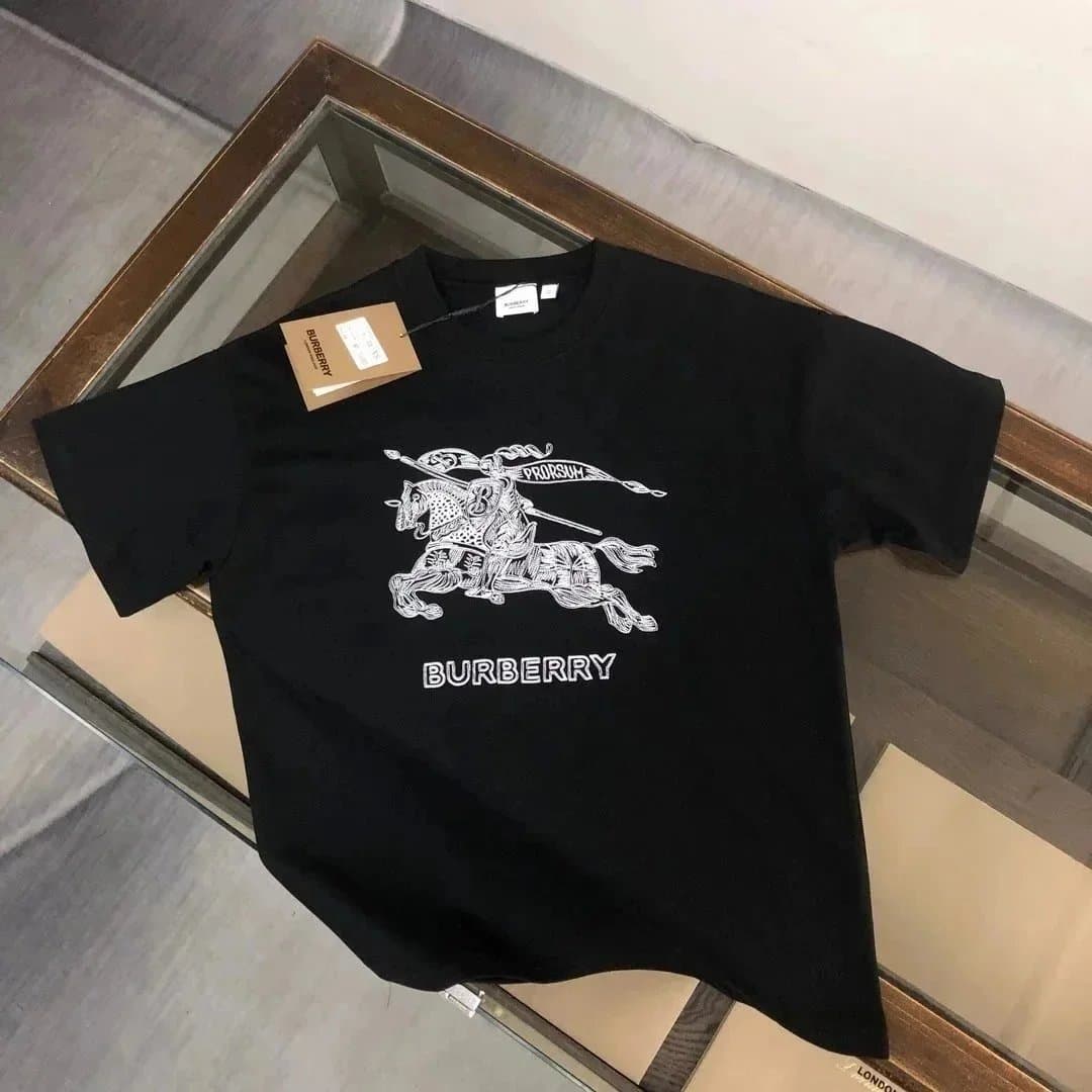 Burberry Equestrian Knight Tee White Print