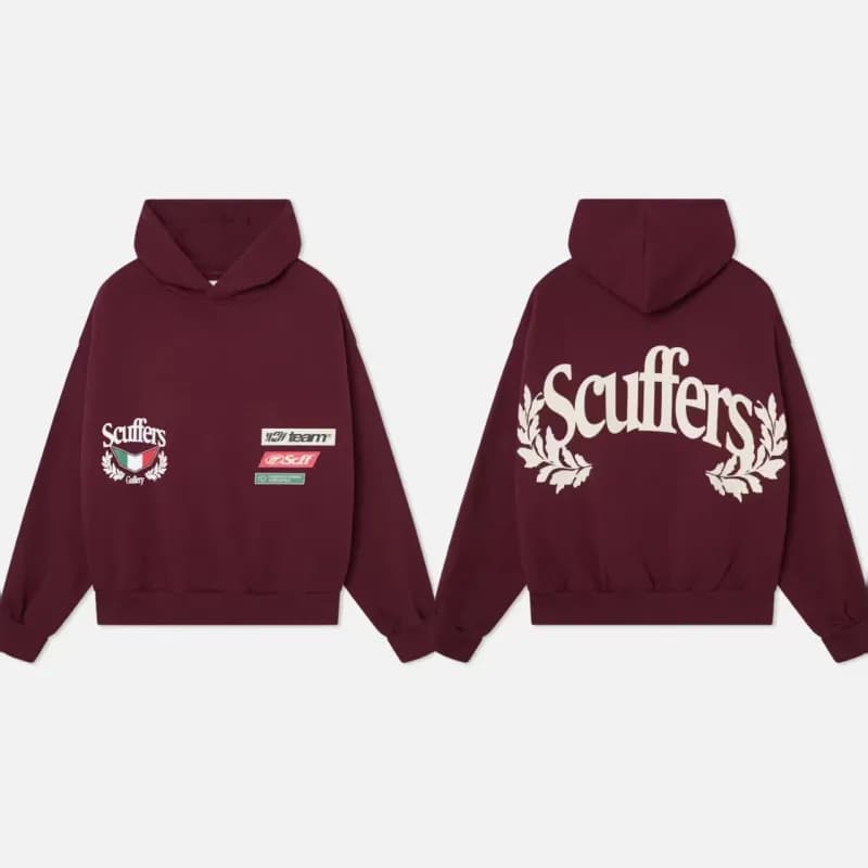 Scuffers Hoodie Logo Print — 77