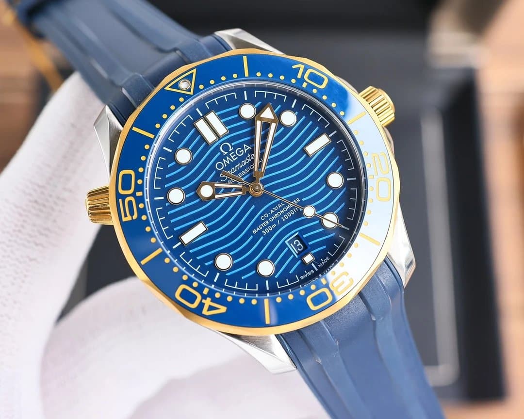 Omega Seamaster Diver 300M Blue Wave Dial