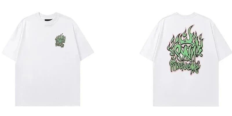 Off-White Graffiti Logo Set Ice Blue Print — 13