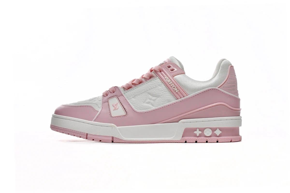 Louis Vuitton LV Trainer Monogram Embossed — EUR35-EUR46 (Message Note Size)↓↓↓↓ · 玫瑰粉