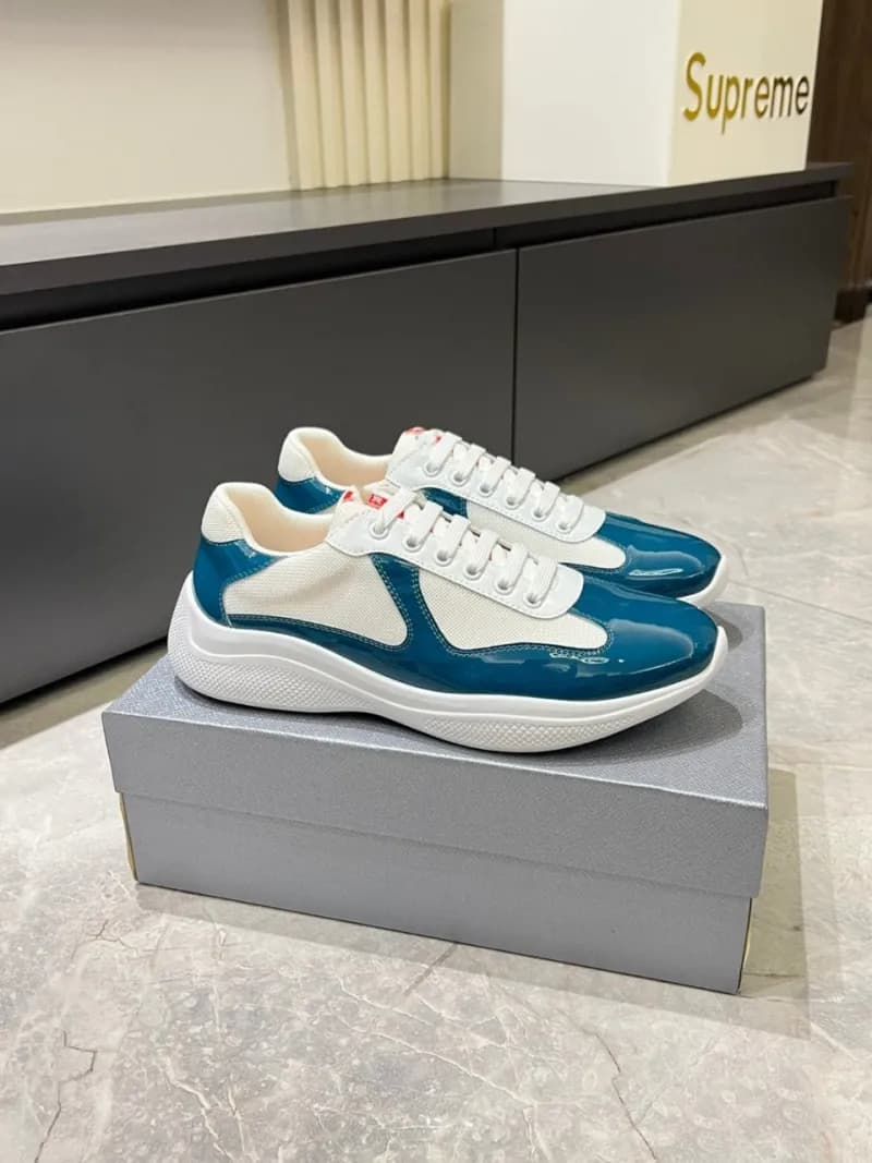 Prada Linea Rossa Sneaker Glossy Patent & Mesh