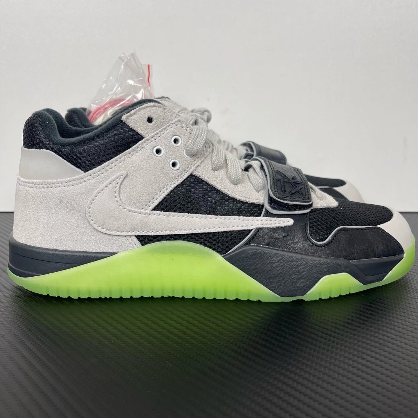 Nike × Travis Scott Dunk Low Cactus Jack — PK · PK AJ TS倒钩魔术贴 灰黑绿IH7971-001