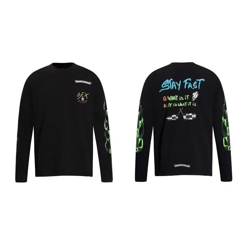 Chrome Hearts Long Sleeve Tee Slay Fast Graphic