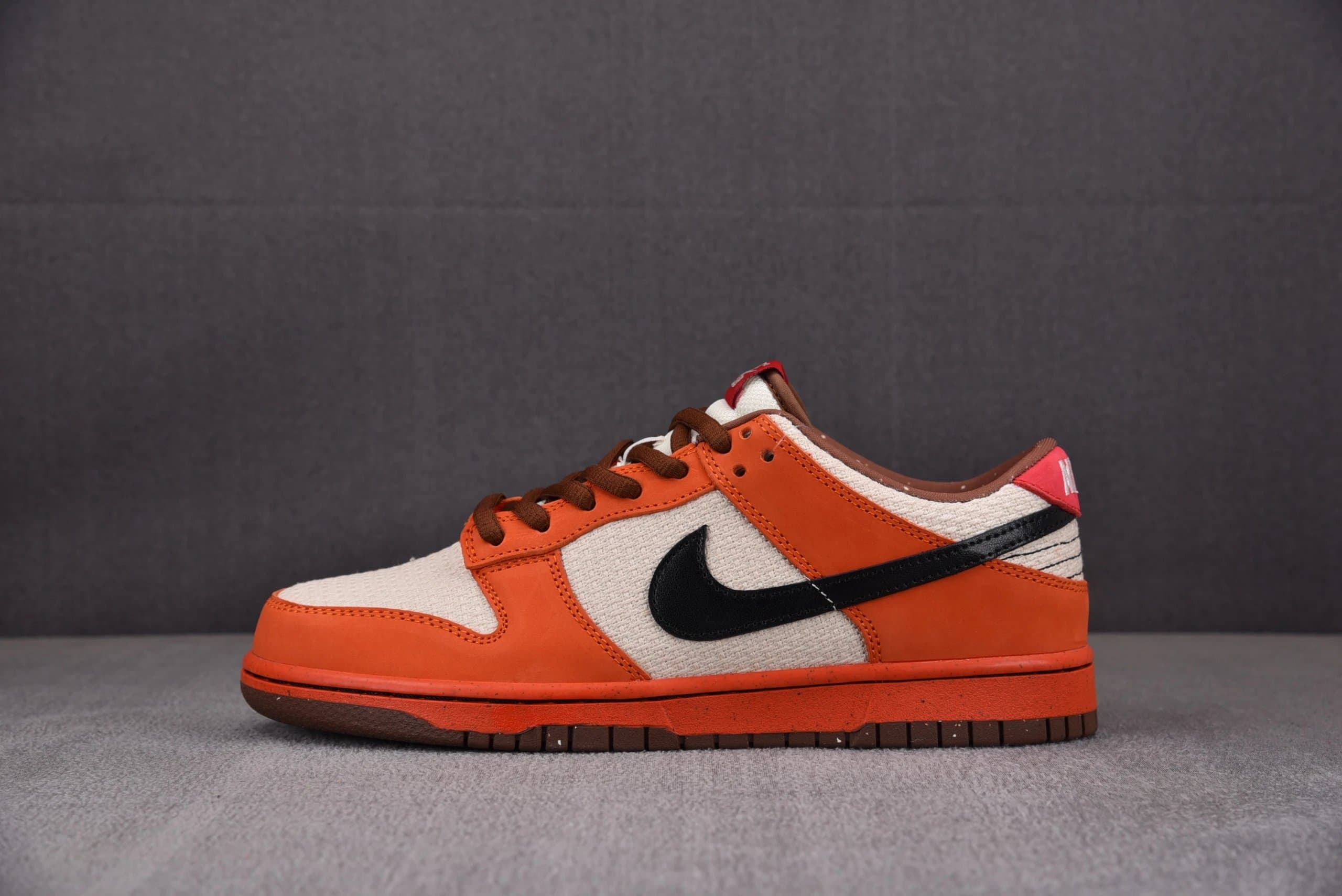 Nike Dunk Low Beige Canvas — 橙色 313170-101