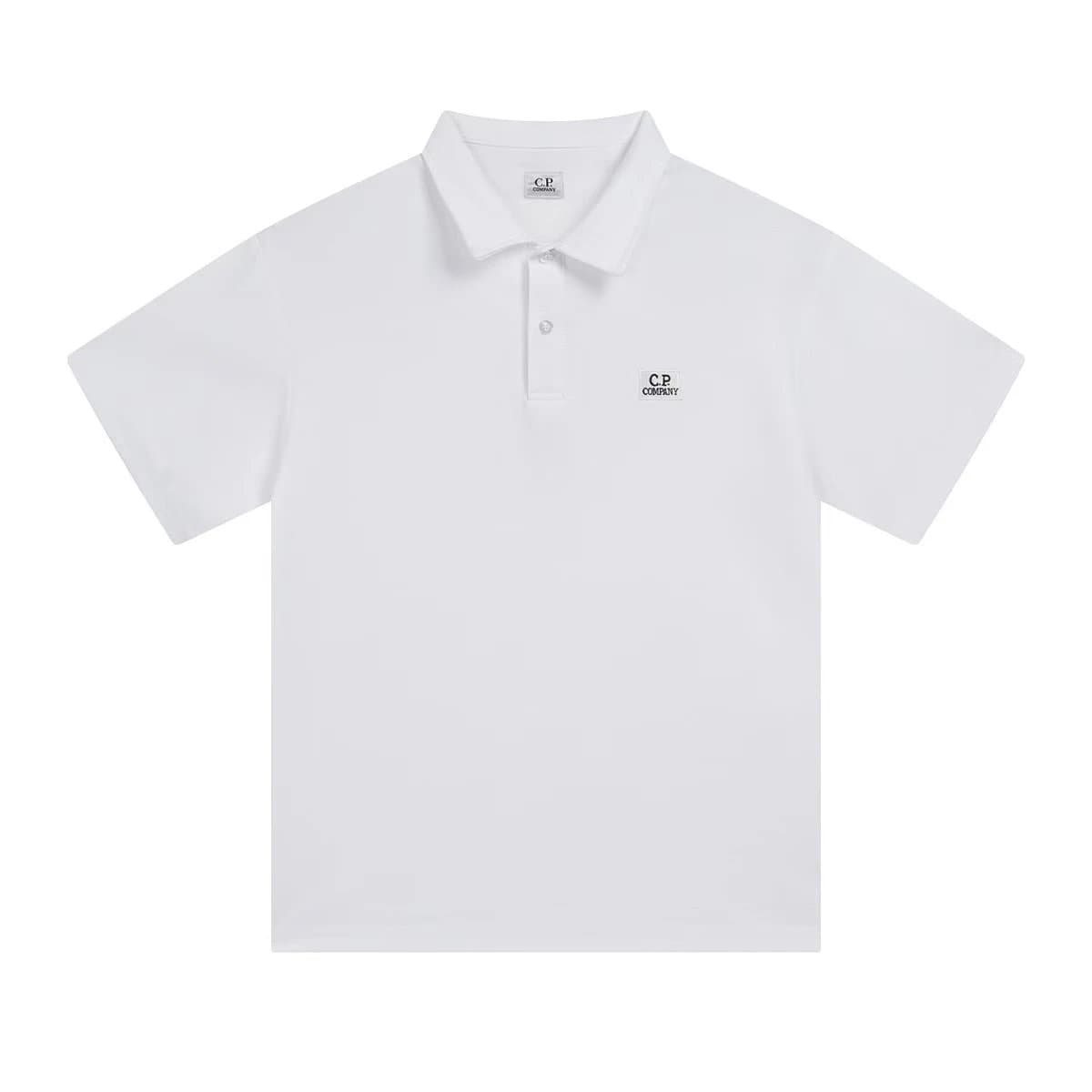 C.P. Company Polo Shirt Logo Patch — 白色