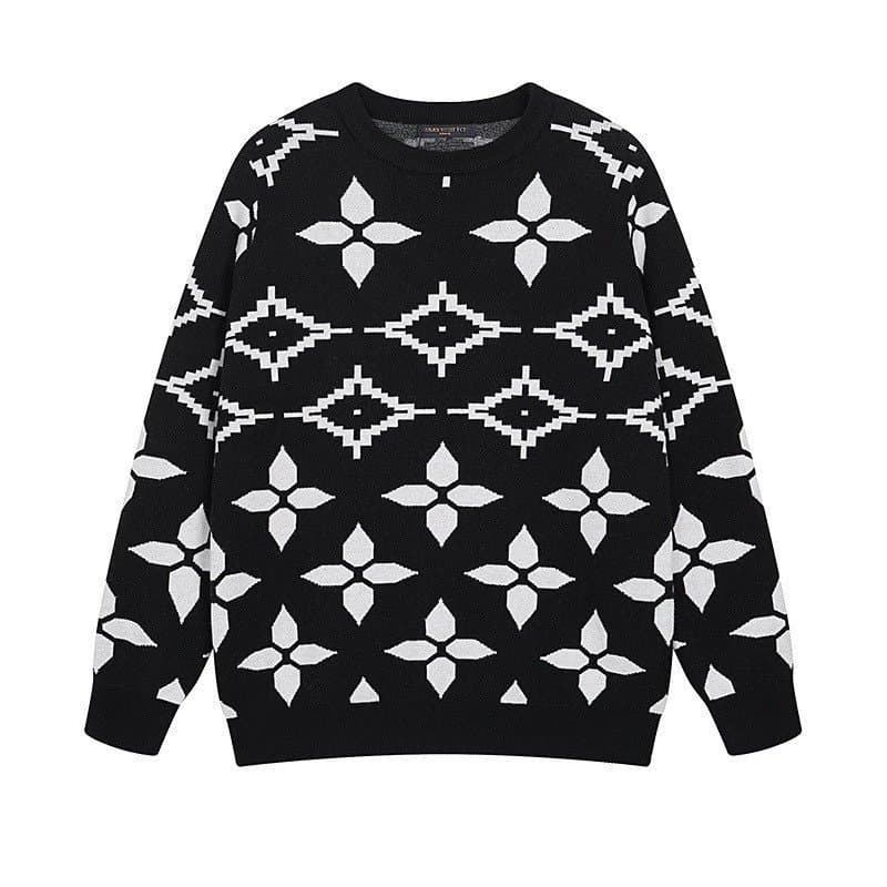 Louis Vuitton Knit Sweater Geometric Pattern