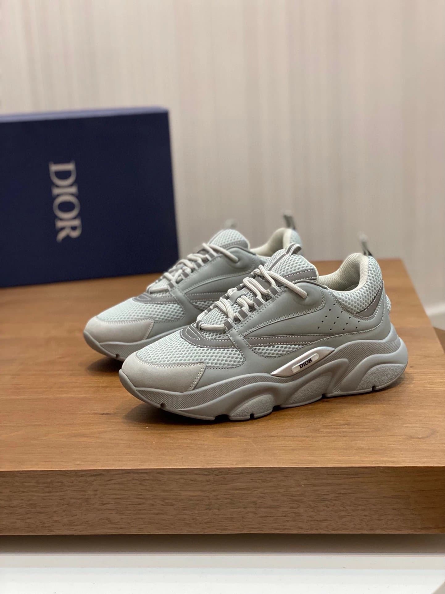 Dior B22 Sneaker Light Grey Mesh