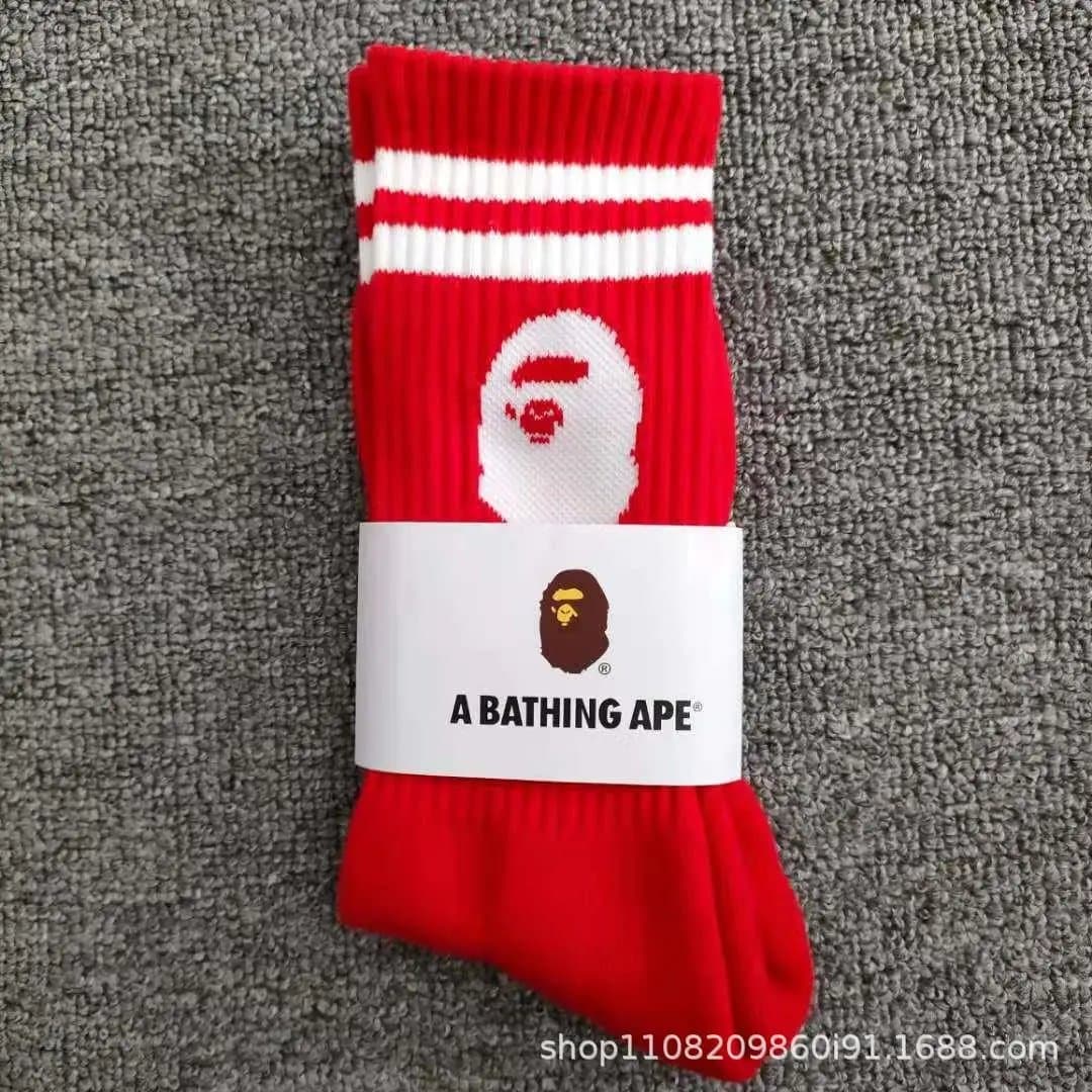 BAPE Crew Socks Ape Head Logo