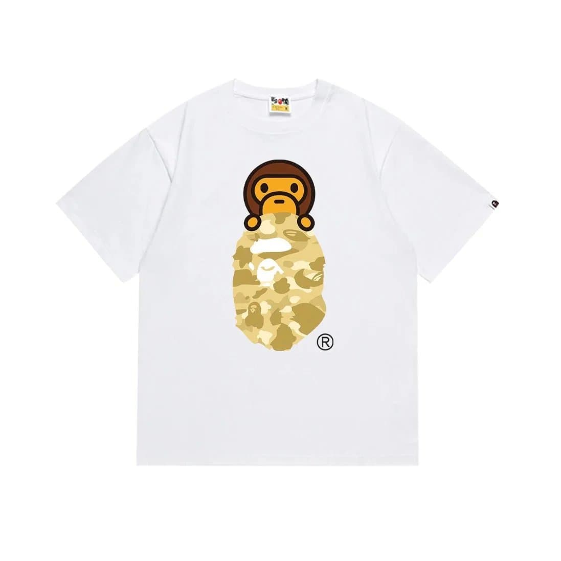 BAPE Ape Head Tee White Ape Head — 168白黄