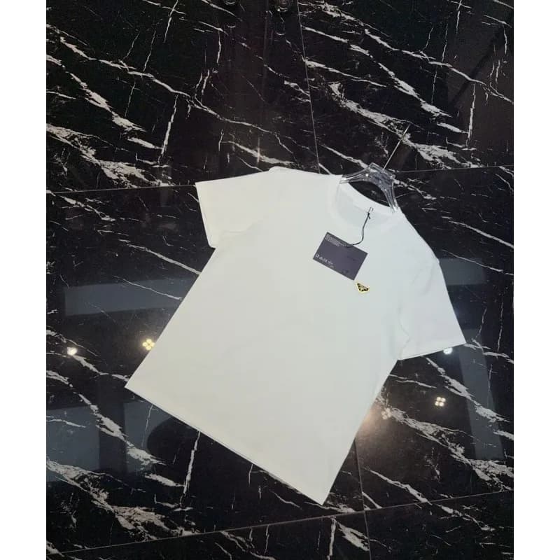 Prada Logo T-Shirt Inverted Triangle Print — JAY3白色