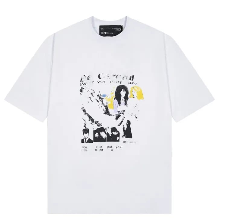 Graphic T-Shirt Be Careful Print