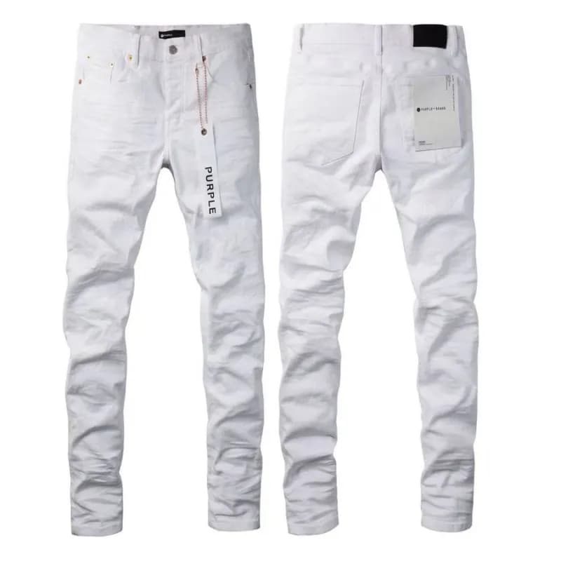 Straight-Leg Jeans Light Wash Distressed — SW-K29