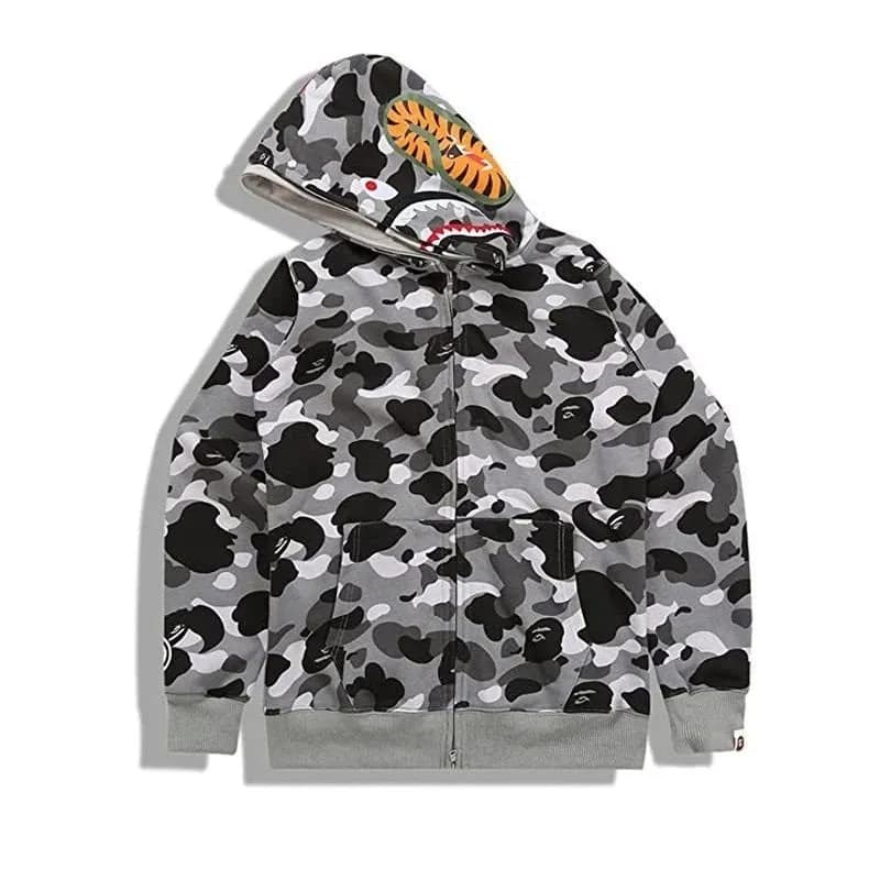 BAPE Shark Hoodie 1st Camo — ANK1207GR-灰色
