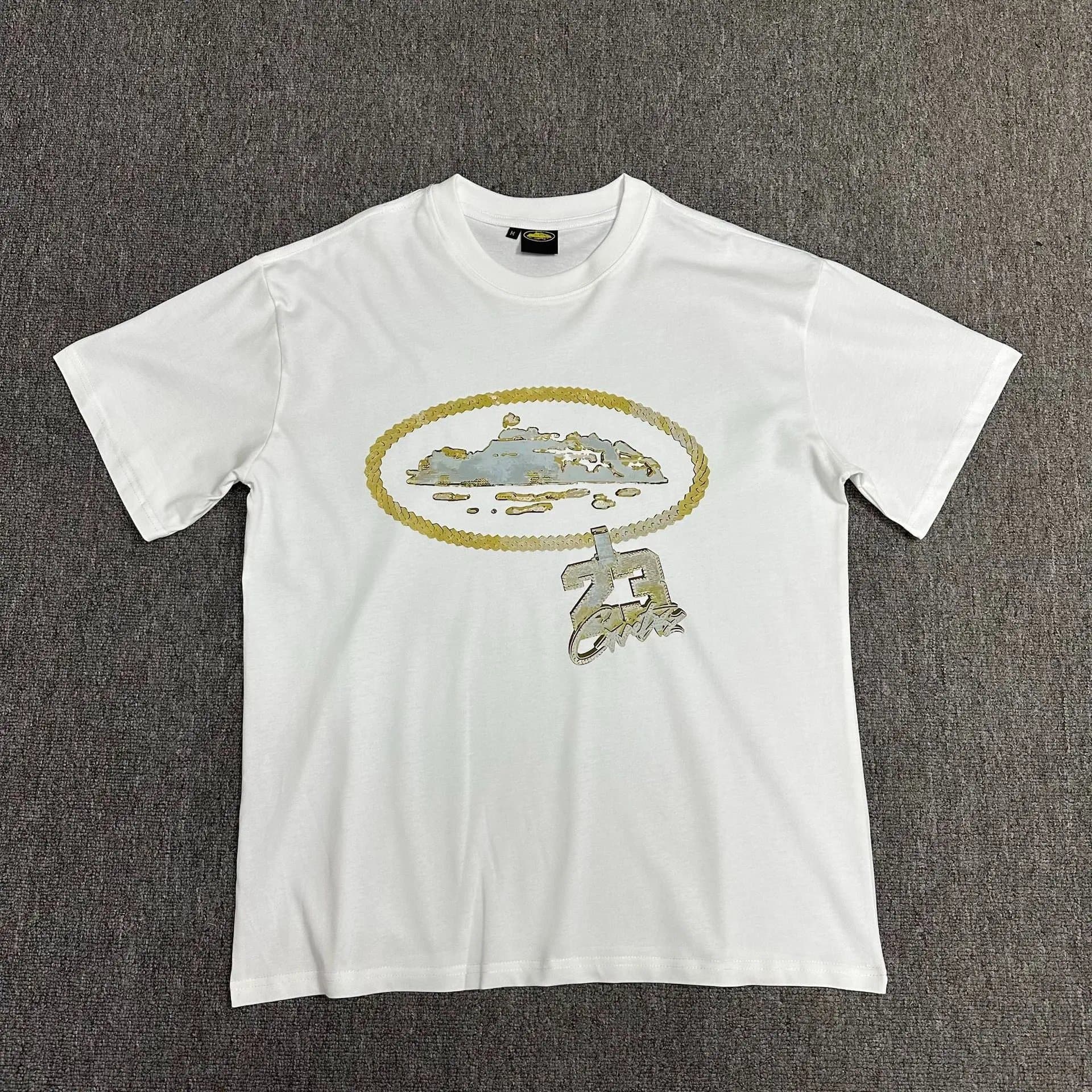Corteiz T-Shirt CRTZ Script Logo — 3110 ( 白色 )