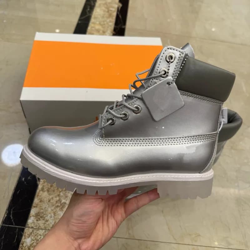 Timberland 6-Inch Premium Boot Metallic Silver