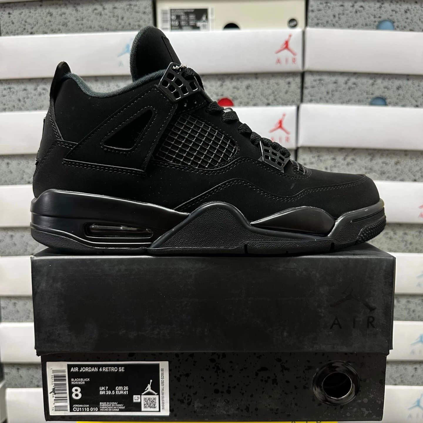 Air Jordan 4 Retro SE Black/Black