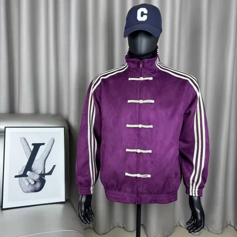 Adidas Track Jacket Chinese Knot Button — 酱紫色