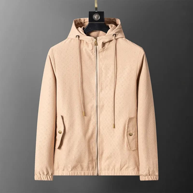 Gucci Zip-Up Jacket GG Monogram Print — 56036 apricot