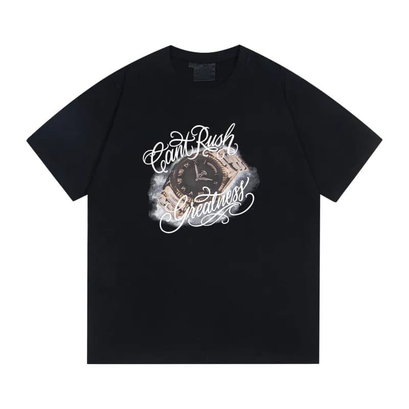 Corteiz T-Shirt & Shorts Set Spray Paint Logo — D15黑色