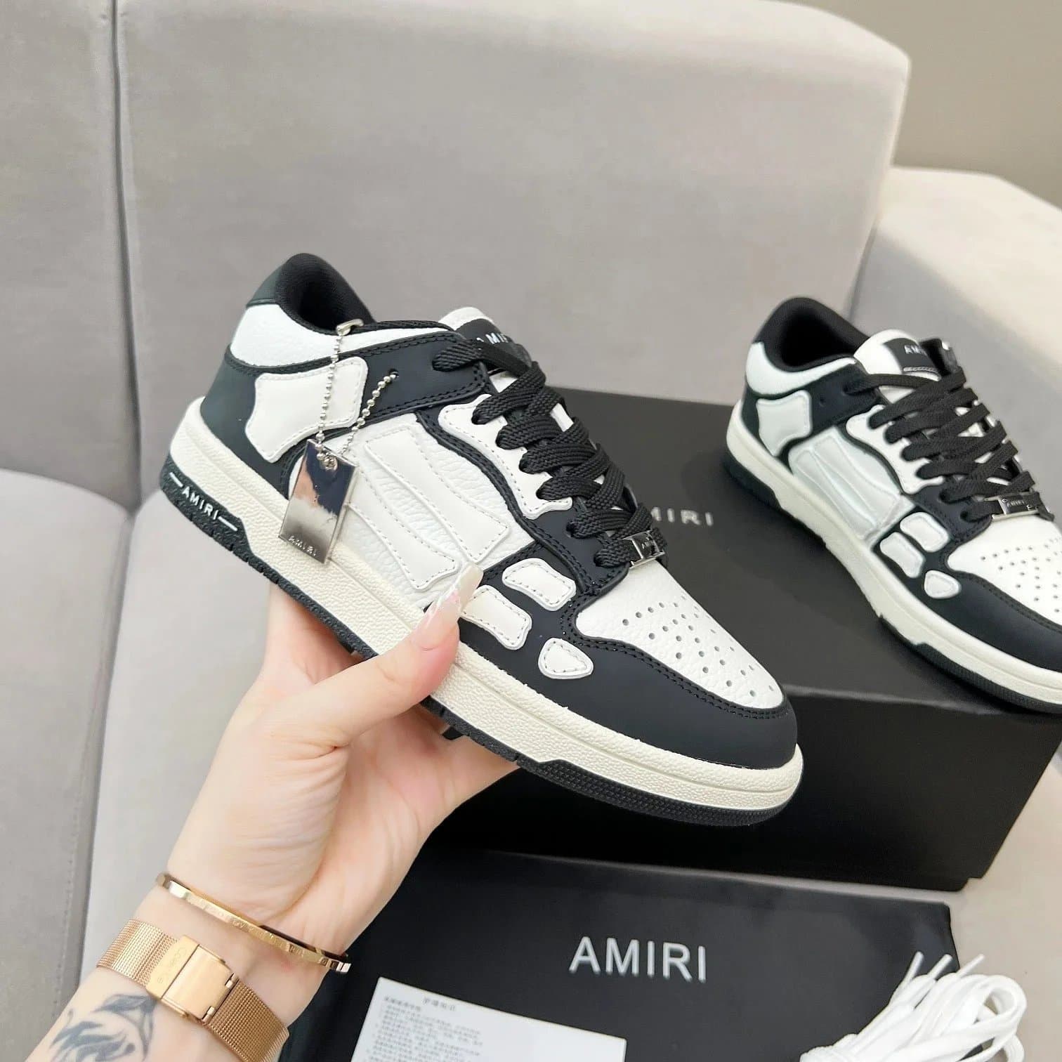 Amiri Low Top Sneaker Glitter Panel — 20