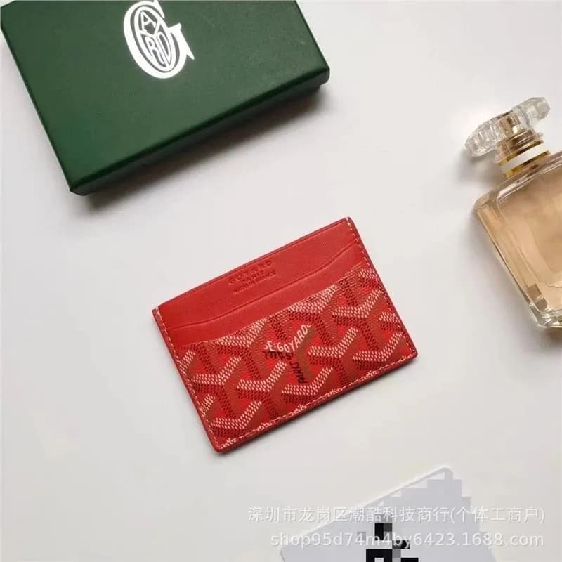 Goyard Card Holder Goyardine Canvas