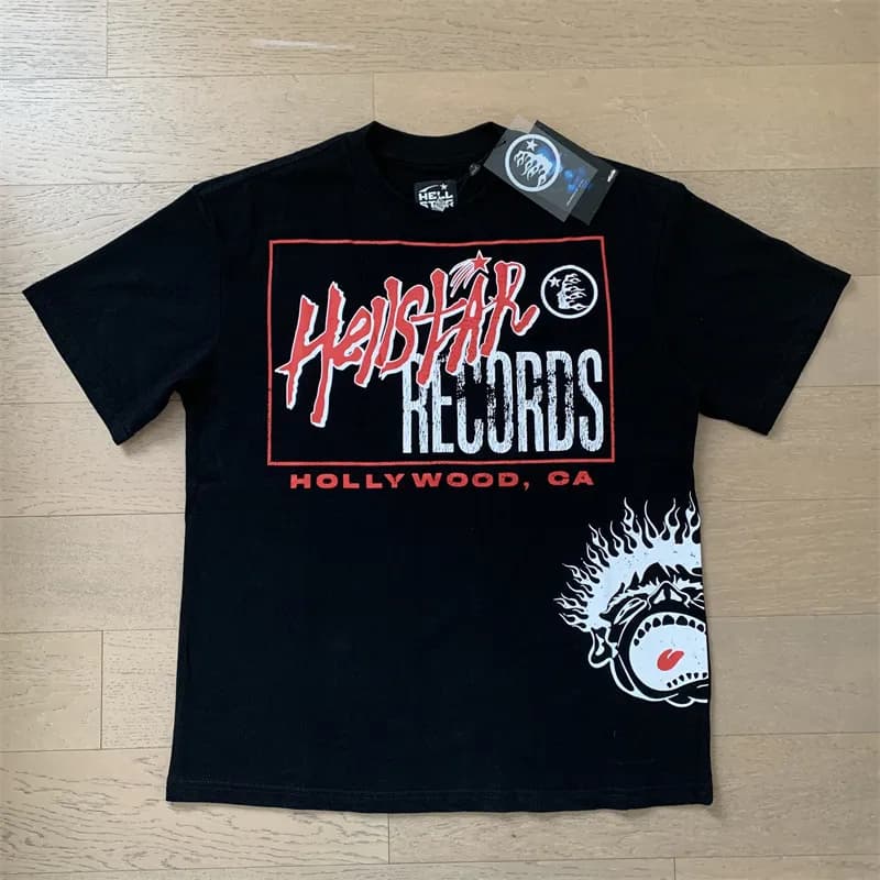 Hellstar Long Sleeve Tee Flame Graphic — X69