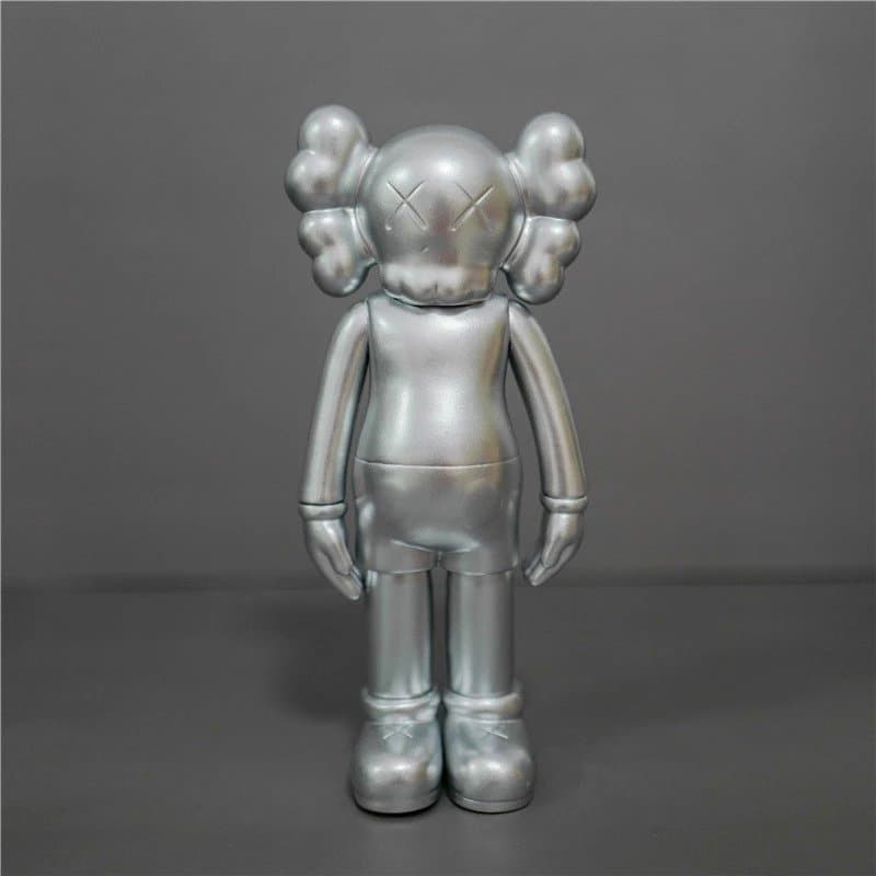 KAWS Companion Brown with Mint Accents — 20cm 原型 银色【盒装】