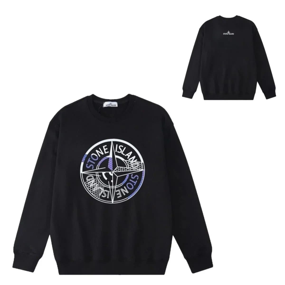 Stone Island Crewneck Sweatshirt Compass Patch — JMFS-YLWY-0101