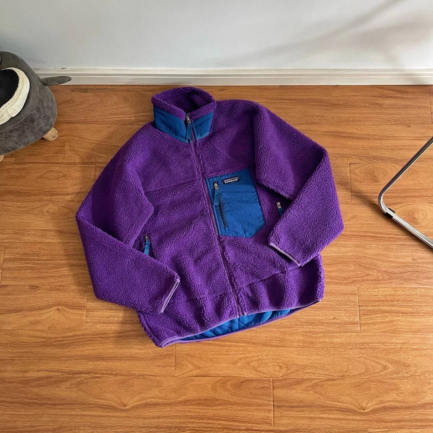 Patagonia Synchilla Snap-T Fleece Purple with Blue Accents