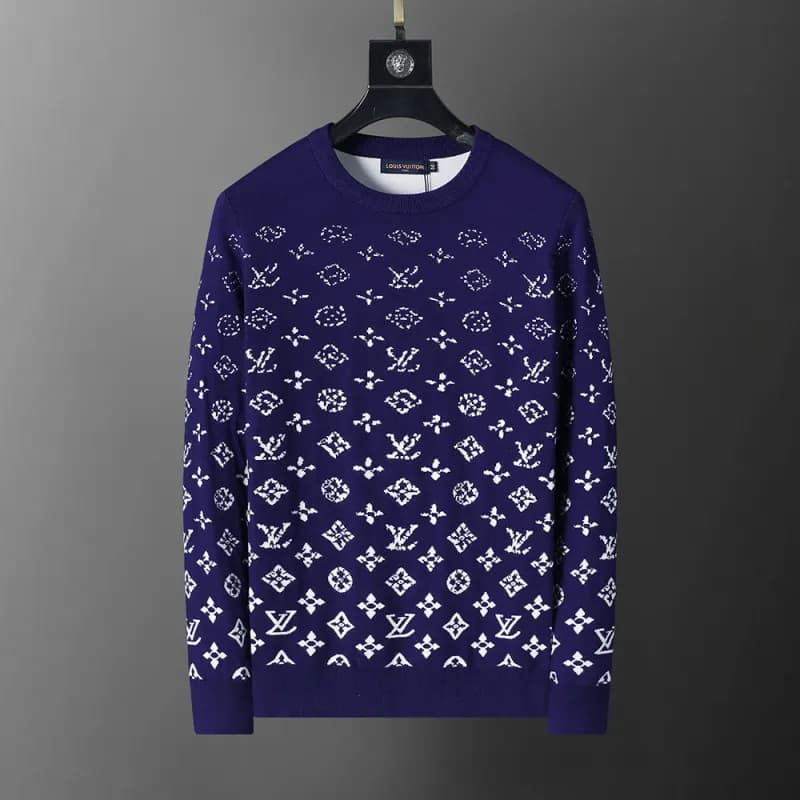 Givenchy Logo Knit Sweater Stripe Logo — 3002 purple